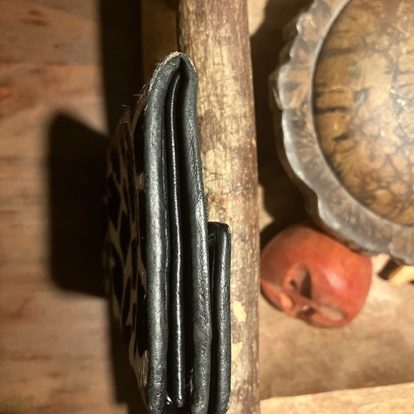 PRADA PONY HAIR WALLET Leopard Print Comes with chain - Picture 10 of 13